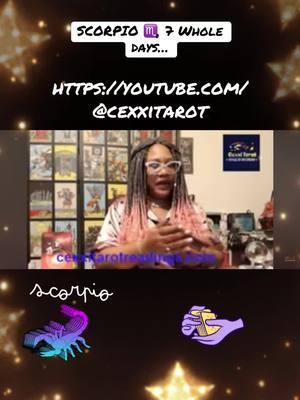 #Scorpio #bestinphilly #foryoupage #zodiacsigns #cexxitarot #tarot #cexxi #youtube #tiktok #instagram #twitter #gumroad #snitching #crosswatcher #twitch #astrology #Love #scoop #subscribe #sale 