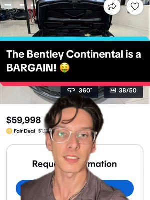 Would you buy a cheap Bentley Continental? #bentley #cartok #carlover #supercar #LearnOnTikTok #fyp 