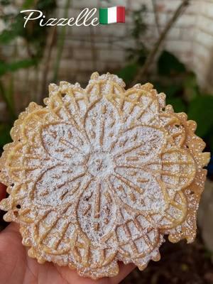 One of my favorites to make for some coffee  🇮🇹♥️☕️ #pizzelle #pastrychef #coffee #mokapot #italian #anise #coffeebreak #bakingtiktok #fyp 