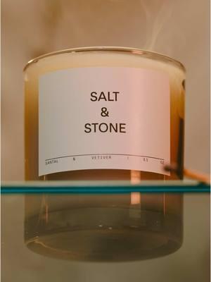 Blowing out the irresistibly scented candle on 2024 🕯️ #saltandstone #fragrancetiktok #fragrancetok #candle 