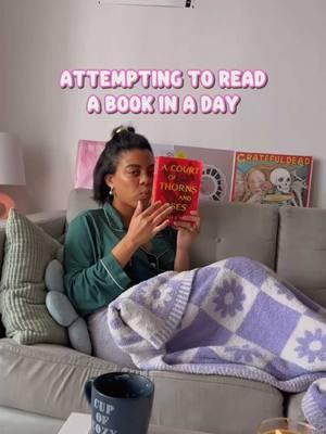 Cozy challenge: trying to read a book in a day. Maybe shouldn’t have tried with the ACOTAR series 😅 #cozyvibes #blackgirlsread #pregnancylife #slowsunday #dopaminedecor #cozyaesthetic #cozytok #lifestyleinfluencer 