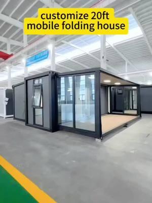 20ft with the folding house It has a nice terrace It has a bedroom, a bathroom, and if you need a kitchen it can also be equipped #AffordableHousing #ExpandYourSpace #futureofliving #customizablehomes #prefabhomes #EcoFriendlyLiving #MobileHomes #smartliving 