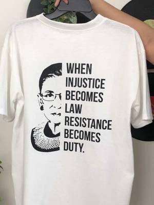 Resistance looks good on you. #IDissent #RBG #JusticeForAll #FeministFashion #EmpowermentWear #WearYourVoice #ResistInStyle #StandForChange #NotoriousRBG #FightForJustice