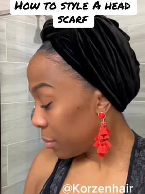 #headscarf #tutorial #korzenhaircare #korzenhair #protectivestyles 