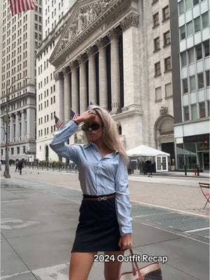 And that’s a wrap🥂 #outfitrecap #2024recap #corporatefashion #wallstreet #wallstreetfashion #nyse #officefashion #corporategirlies 