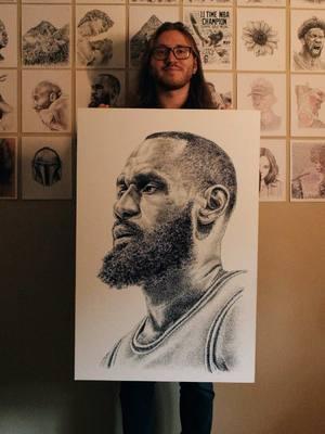 Happy 40th 👑 #kingjames #lebron #micrography #basketball #@