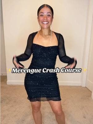 Merengue crash course to get you ready for the New Years Partay! 🎉🖤 #merengue #merenguetips 