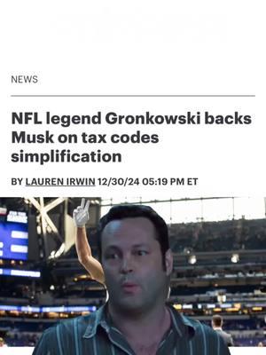 NFL legend Gronkowski backs Musk on tax codes simplification #taxes #tax #elonmusk #taxcode #gronk 