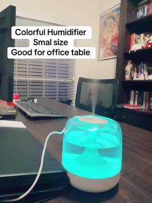 Colorful Humidifier; it’s so cool for home office #tiktokusa🇺🇸 #anu_regmi #colorfulhumidifier 