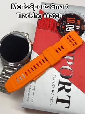 Men's Sports Smart Tracking Watch.#menswatch #tiktokshopfinds #smartwatch #fashion #fitnesstracker #musthave #tiktokmademebuyit #outdoorsports #fyp 