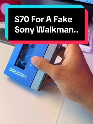 I spent $70 on a fake Sony Walkman… #c#carterpcst#techt#techtoktechfacts #sony #sonywalkman 