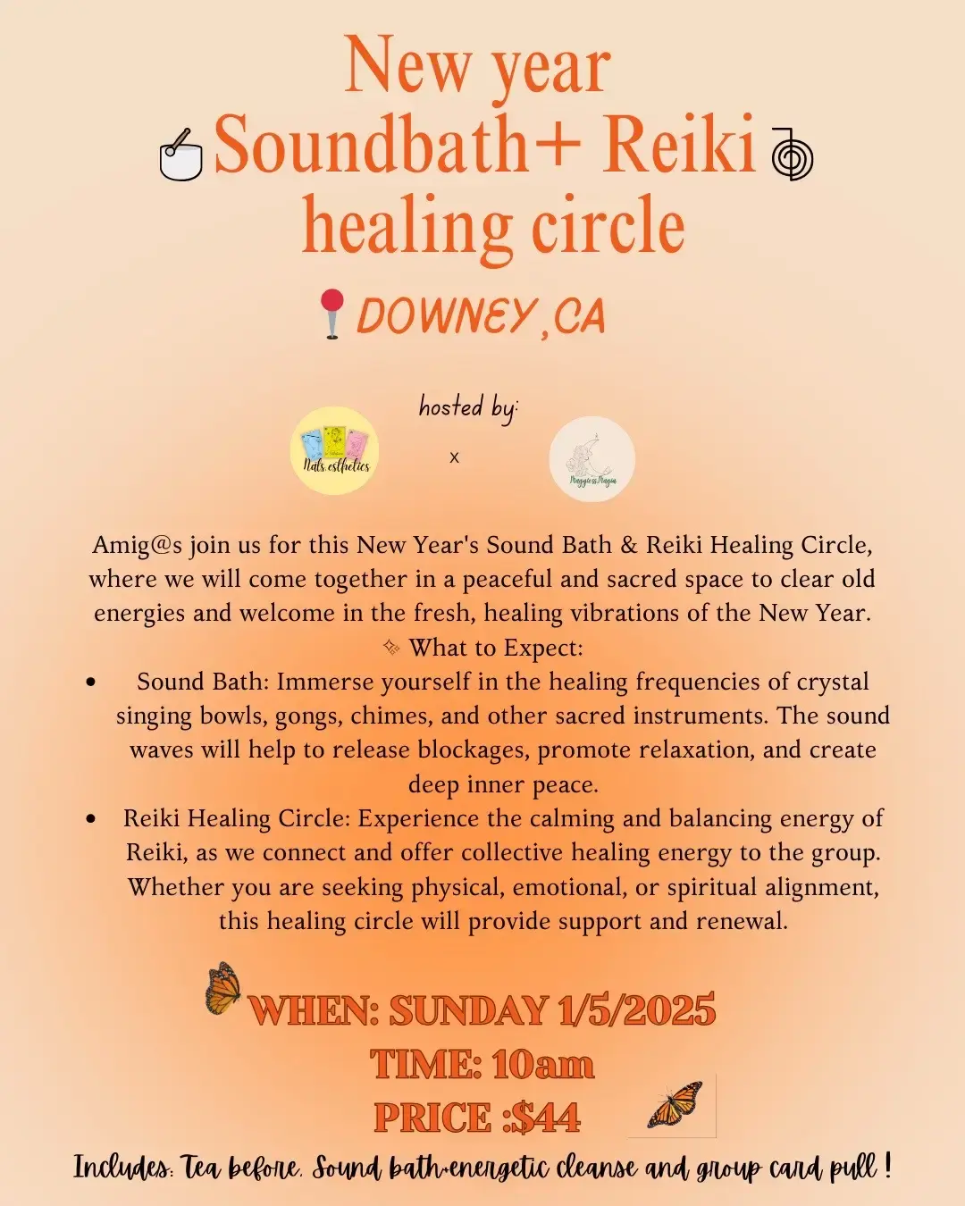 Please message me to save your spot 🫶  @signsabove will be offering readings after our event thank you for all your support 🌟  #2025healing  #reikihealer #soundbathhealing #losangelescounty #foryou 