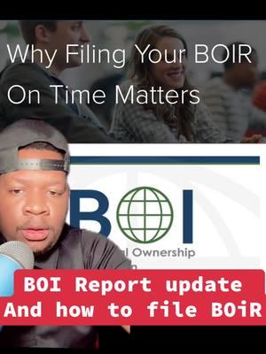 #greenscreen  Boi report update and how to file Boi Report #boi #boireport #SmallBusiness #fincenboi #tiktokbusiness #businesstok #businesstip #llc #beneficialownershipreport #llctips #fincenfiles #protectyourbusiness #businesshelp #boireporting 