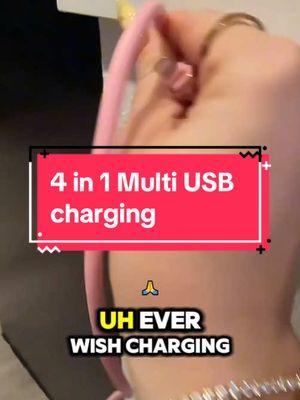 4 in 1 fast charging cable!! This thing is awesome! 🤯 #stockingstuffers #tiktokblackfriday #tiktokcybermonday #4in1chargingcable #chargingcable #usbchargingcable #iphonechargingcable #usbchargingcable #giftsforher #giftsforhim2024