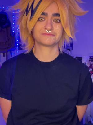 Have some silly Denki shhshd I have over 50 drafts to post in the next month HELP ME #denki #denkikaminari #denkikaminaricosplay #denkicosplay #myheroacademia #mha #mhacosplay #bokunoheroacademia #bnha #bnhacosplay #arabcosplayer