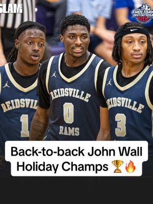 Kendre Harrison and his Reidsville squad just won back-to-back John Wall Holiday Invitational Championships! 🏆🚨 #kendreharrison #reidsville #basketball #slamhs #hshoops #fyp #trending #johnwall 