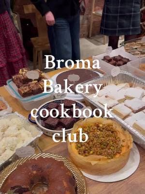 @nick ryan strikes again with a @Broma Bakery cookbook club featuring her debut cookbook, Sweet Tooth!! My top 5 fav bakes are in the video—what’s your favorite Broma bake?  #cookbookclub #cookbookclubs #nyccookbookclub 