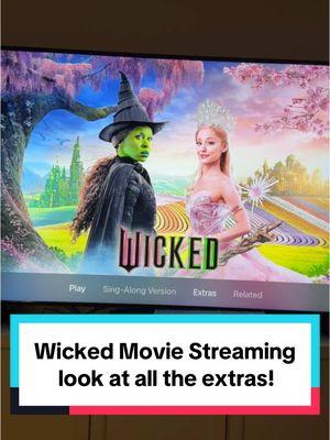 I waited until midnight to check out the Wicked Movie streaming extras and bonuses, and I wanted to share it with you! I purchased it on Apple TV! 🩷💚 #wickedmovie #wicked #wickedmoviestreaming #elphaba #glinda #galinda #oz #wickedthemusical  