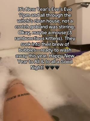 Stay safe and mostly legal out there babes! 🖤🖤🖤 #katsfancyfeet #theythem #newyears #newyear #newyearseve #newyearseveseve  #kitchenwitch #greenwitch #trashwitch #exchristianwitch #winter #december 