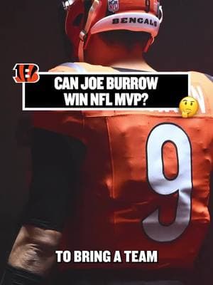 Can Bengals QB Joe Burrow win NFL MVP? 🤔  #FanDuel #FanDuelTV #NFL #Bengals #cinncinatibengals #joeburrow #joeburrowedit#whodey #NFLMVP #nflfootball @upandadamsshow