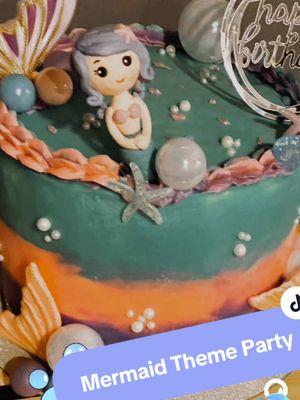 #mermaid #themeparty #kidsparty #underthesea #party #celebrate #birthday #partyideas #fyp #partyideasforkids #cake #mermaidcake #kidzonewithtrishy #portuguesewifelife 