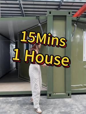 15mins 1House#CGCH#CGCH container house#CGCH house#CGCH Modular house#CGCH Prefab house #factory #export#outdoor #office #camp #farm#container house#expandable container house#tiny house#prefabricated house#capsule house#prefab houses#house container#container hous#container home#houses containers#tent#roof top tent#showers cabins#steel structure#container#portable house#modular house#tiny home#portable toilets#space capsule house#garden sheds#expandable house#shipping container#glass house#room divider#furniture#shower room