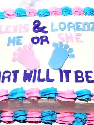 Heres a gender reveal cake. #cake #cakeislife #cakesbyalex #homebaker  #elpasostrong #elpasosupport #cakesofelpaso #womanbusinessowner #elpaso #bakersoftiktok #cakesoftiktok #Love #follow #915cakes