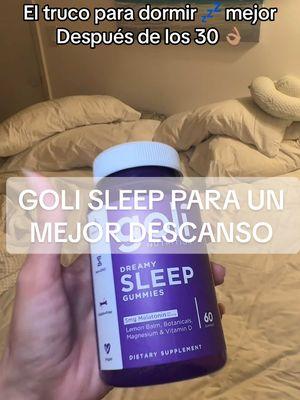 Adiós noches de insomnio con goli sleep #goli #golisleep #insomio #insomnia #descanso #dormirbien 