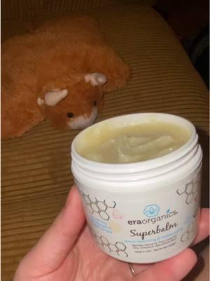 My baby and I have pretty sensitive skin and I came across this organic balm to help us both! I love using this on her after a nice shower. Smells like straight cocoa butter and I love that!  #eraorganics #sensitiveskin #cocoabutter 