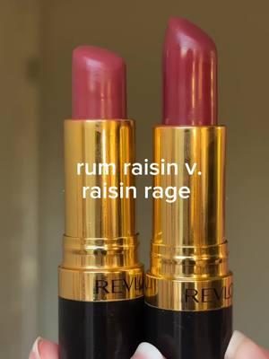 @revlon rum raisin v. raisin rage 🤎 two of my faves! #90slipstick #90s #90smakeup #revlonlipstick #90srevlon #vintagemakeup #vintagelipstick #lipstick