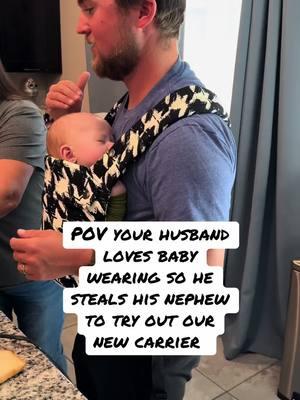 Brandon was so excited to be able to baby wearing Hunter, when Hunter passed it was another thing we were looking forward gone in a instant. Now we have baby Jett to be loved on. We are also excited to use this baby carrier for our future foster kiddos! #momcozy #babycarrier #babywearing #fostermama #fosterdad 