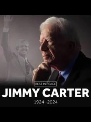 Rest in peace Mr. Jimmy Carter 🙏🏼  bless you and you're family at this time of grief 💔 Born James Earl Carter Jr on October 1, 1924 he served as the 39th president from 1977 to 1981. His wife passed away last year 😢  He passed away at 100 years old on December 29th 2024. He was born and passed away in Georgia, USA  #jimmycarter #restinpeace #hospice #heavensgate #formerpresident #39thpresident #restinparadise #thankyousir #100yearsold #britneyarmy21 