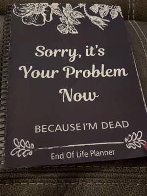 It’s never too early to be prepared #endoflifeplanner #planner #emergancy 