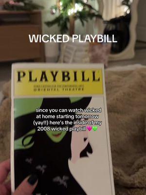 a lil time travel moment!! #wicked #wickedplaybill #wickedmovie #broadway #musicals #chicagobroadway #broadwaymusicals #wickedonbroadway #wickedmusical #wickedbroadway #chicagotheatre #2000sthrowback #00snostalgia #2000saesthetic 