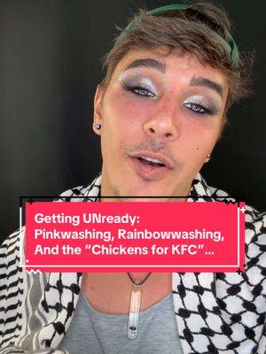 Getting UNready ➡️ Ep.04 ➡️ Useful Idiots ➡️ How to counter the Z10 talking points of PINKWASHING, RAINBOWWASHING, “Chickens for KFC”, and other “useful idiot” style arguments. Learn this technique and combat pr0p9g9nd9 wherever you see it! 🥹💐🇵🇸🖤 “Cause if you stay ready, you ain’t gotta get ready!” ChiChi Devayne (RIP) #makeupremoval #muslim #islam #islamic  #keffiyeh #kuffiyeh #kufiya 