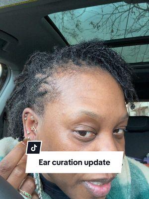 Replying to @Kimberly you know what😅😂…. My willpower was NOT in the room with us! #earpiercing #thirdlobepiercing #earstyling #earcuration #piercingtok #piercingaddict 