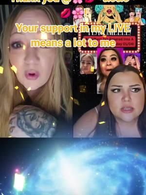 🌸💋~𝓧𝓞𝓧𝓞~💋🌸, thank you for the incredible support in my LIVE! I will keep creating better LIVE content! @🌸💋~𝓧𝓞𝓧𝓞~💋🌸 #livegift #meteorshower #galaxy #greetingcard 