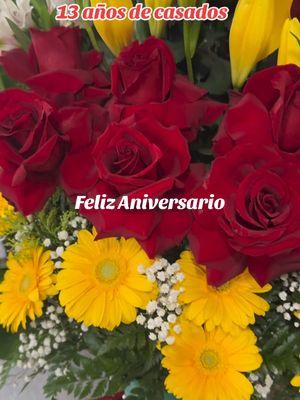 13 años de casados muy Felices gracias a Dios! #rosas #ramoderosas #elamor #detalles_que_enamoran #estilokaren #aniversario 