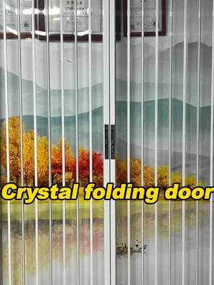 Crystal folding door,Practical and easy to install. #foldingdoors #pvcdoor #partitiondoor #pvcfoldingdoor #partitiondoor #aluminum #factory #deco #tottme #tottmetal