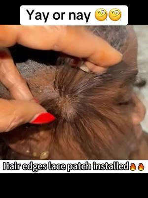 It’s yay or nay for you? 🧐 #hairedges #edgesonfleek #edgestutorial #edgesback #edgestutorials #hairtutorialsvideos #aprillacewigs #lacetutorial #wighacks 