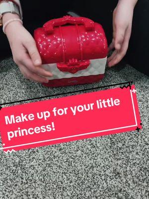 Adorable little girls make up kit! Its so fun even for me to play wjth them because they love it so much. #playdressup #littlegirlsgift #playmakeup #girlmom #momtok #girlsmakeup 