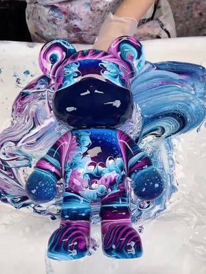 Beautiful New Year Gift #decor #piggybank #birthdaygift #bearbrick #gift #fluidart 