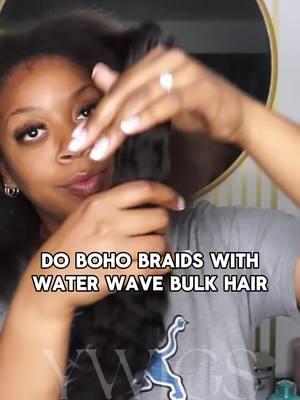 Water wave bulk hair extensions eatttt!✨#ywigs #fybシ #boho #braids #bohobraids #humanhair #hairtok #hairstyle #hairextensions #hairgoals #blackgirlmagic #TikTokShop #knotlessbraids #naturalstyles #tiktokmademebuyit #waterwave #waterwavewig #bulkhairextensions #bulkhair #fashion #fyp