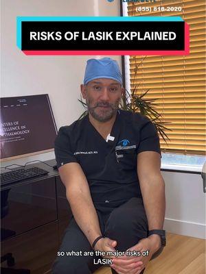 Major risks of LASIK explained #tiktok #LearnOnTikTok #viral #lasik #glasses #ophthalmology #lasikeyesurgery #vision #visioncorrection #doctorsoftiktok #surgeonsoftiktok #surgeon #doctors #eyes #fyp 