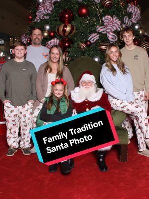 Santa photo #familytradition #mandatoryfamilyfun #graucrew #christmas #christmasphoto #2024 #santaphoto #mallsanta #missionaccomplished