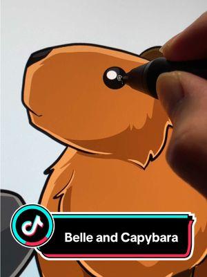 I love capybaras. Let me say that again, I LOVE CAPYS!! They’re just too cute. And yes I do have a Capybara OC named Belle. For obvious reasons she’s one of my favorites ^^ #capy #capybara #capybaratiktok #capybaras #capys #capybaraoc #cutedrawing #adorable #socute 