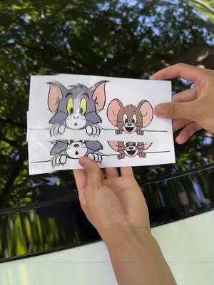 Cool and fun! Add some personality to your ride with these #TomAndJerry car decals! Featuring Tom and Jerry, this super affordable and stylish car sticker will make your vehicle stand out! #CatAndMouse #CarDecals #AffordableStyle #FunCarAccessories"