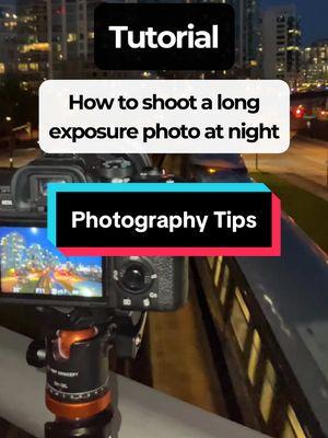 How to shoot a long exposure photo at night❓ ✅📷@Hudsonmcdonald #kfconcept #tripod #shutterspeedphotography #shutterspeedtutorial #photographytips #learnphotography #longexposure #cartrails #nightphotography #streetphotographer #cityscapephotography #photography101 #tutorial #outdoorphotography #howtotiktok