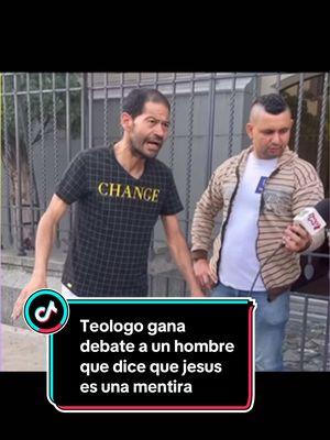 Teólogo gana debate con un hombre que dice que Jesús es una mentira#debate #teologo #biblico #jesus #mentira #hombres 