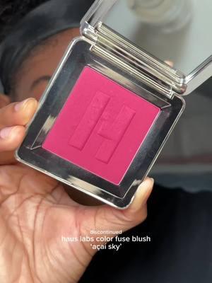 i loveeee me a good berry blush i’m not going to lie @Haus Labs by Lady Gaga • #makeup #berryblush #blackgirlmakeup #tiffanyglowss 